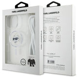 Karl Lagerfeld IML Choupette Head & Cord Magsafe iPhone 16 Pro Case - Clear