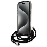 Karl Lagerfeld IML Crossbody Monogram Karl & Choupette Head MagSafe Case for iPhone 16 Pro Max - Black