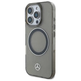 Mercedes Silver Ring MagSafe iPhone 16 Pro Max Case - Black