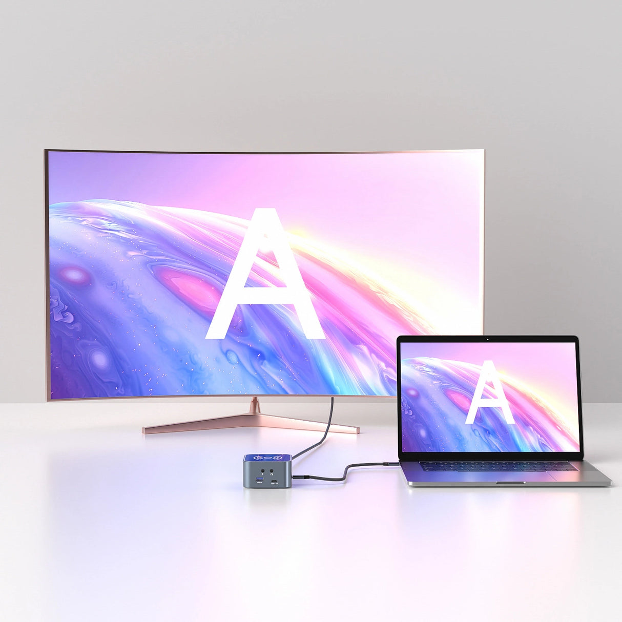 Hub USB-C 12 i 1 Wozinsky WHBC09Y8S multifunktionel, med trådløs opladningsfunktion, aluminium, med 15 cm kabel - grå