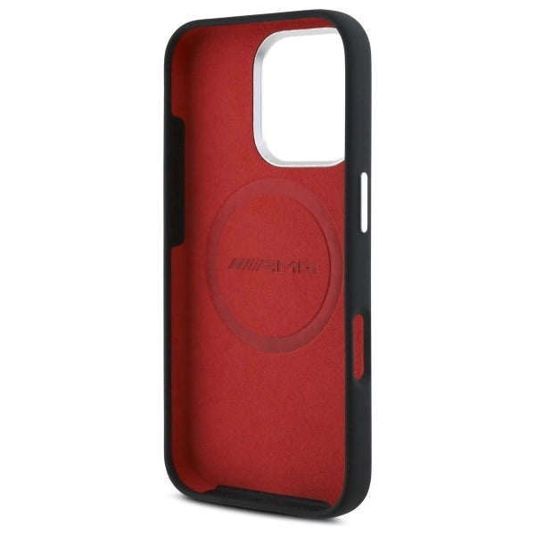 AMG Silicone Graphics MagSafe case for iPhone 16 Pro - black