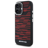 AMG Silicone Graphics MagSafe case for iPhone 16 - black