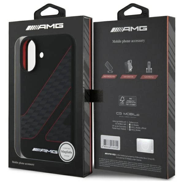AMG Checkered Flag MagSafe iPhone 16 Case - sort