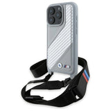 BMW M Edition Carbon Stripe & Strap iPhone 16 Pro Case - Grå