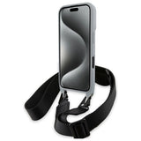 BMW M Edition Carbon Stripe & Strap iPhone 16 Case - Grå