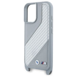 BMW M Edition Carbon Stripe & Strap iPhone 16 Case - Grå