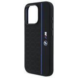 BMW silikone Hexagon Blue Line MagSafe iPhone 16 Pro Case - sort