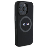 BMW M Silicone Printed Ring MagSafe Case til iPhone 16 Pro - sort