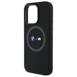 BMW M Silicone Printed Ring MagSafe Case til iPhone 16 Pro - sort