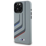 BMW Silicone Turning Lines MagSafe Case til iPhone 16 Pro Max - Grå