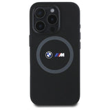 BMW M Silicone Printed Ring MagSafe Case til iPhone 16 Pro Max - sort