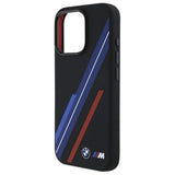 BMW Silicone Random Lines MagSafe Case for iPhone 16 Pro Max - Black