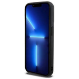 DKNY Quilted Stack Logo iPhone 15 Pro Case - Black