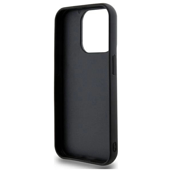 DKNY Quilted Stack Logo iPhone 15 Pro Case - Black
