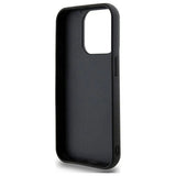 DKNY Quilted Stack Logo iPhone 15 Pro Case - Black