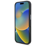 DKNY Liquid Silicone Metal Logo iPhone 16 Case - Black