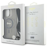 Guess Crossbody Cord Script MagSafe Case til iPhone 16 Pro - sort
