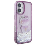 Hello Kitty Liquid Glitter 50TH Anniversary Party iPhone 16 Case - Purple