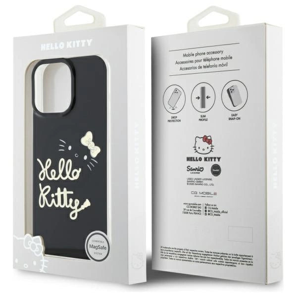 Hello Kitty IML Golden Diva MagSafe Case for iPhone 16 Pro Max - Black