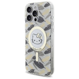Hello Kitty IML Golden Leaves MagSafe Case for iPhone 16 Pro Max - White