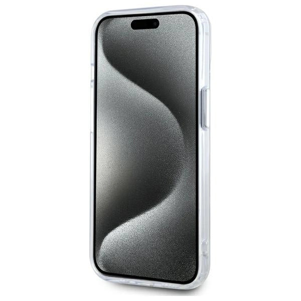Karl Lagerfeld IML Metal Karl&Choupette Head MagSafe iPhone 14 Case - White