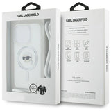 Karl Lagerfeld Crossbody IML Karl Head Magsafe Case for iPhone 16 Pro - Clear
