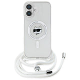 Karl Lagerfeld IML Choupette Head & Cord Magsafe iPhone 16 Case - Clear
