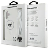 Karl Lagerfeld IML Choupette Head & Cord Magsafe iPhone 16 Case - Clear