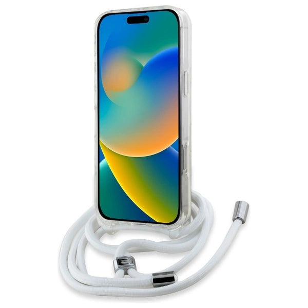 Karl Lagerfeld Crossbody IML Karl Head Magsafe Case for iPhone 16 - Clear