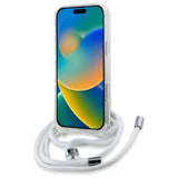 Karl Lagerfeld Crossbody IML Karl Head Magsafe Case for iPhone 16 - Clear