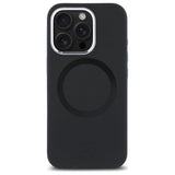 Mercedes Silicone Tonal Logo MagSafe iPhone 16 Pro Case - Black