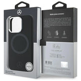 Mercedes Silicone Tonal Logo MagSafe iPhone 16 Pro Case - Black