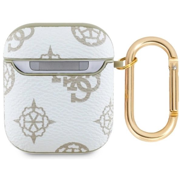 Guess GUA2PG4GPH AirPods 1/2 cover hvid/hvid 4G Hook