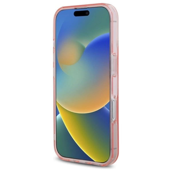 Guess GUHMP16SHFGEREP iPhone 16 6.1" pink/pink hardcase IML Glitter Circle MagSafe