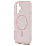 Guess GUHMP16SHFGEREP iPhone 16 6.1" pink/pink hardcase IML Glitter Circle MagSafe