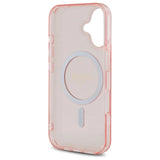 Guess GUHMP16SHFGEREP iPhone 16 6.1" pink/pink hardcase IML Glitter Circle MagSafe