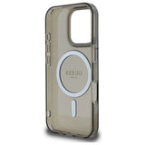 Guess IML Glitter Circle MagSafe case for iPhone 16 Pro Max - black