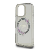 Guess GUHMP16XHFWFCK iPhone 16 Pro Max 6.9" black/black hardcase IML Flowers Wreath MagSafe