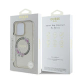 Guess GUHMP16XHFWFCK iPhone 16 Pro Max 6.9" black/black hardcase IML Flowers Wreath MagSafe