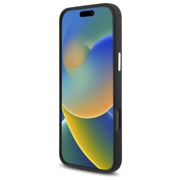 Mercedes MEHMP16L23SUGDK iPhone 16 Pro 6.3" sort/sort hardcase Silicone Tonal Logo Wood Pattern MagSafe