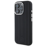 Mercedes MEHMP16L23SUVSK iPhone 16 Pro 6.3" black/black hardcase Silicone Vertical Tonal Stripes MagSafe