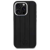 Mercedes MEHMP16L23SUVSK iPhone 16 Pro 6.3" black/black hardcase Silicone Vertical Tonal Stripes MagSafe