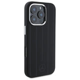 Mercedes MEHMP16L23SUVSK iPhone 16 Pro 6.3" black/black hardcase Silicone Vertical Tonal Stripes MagSafe