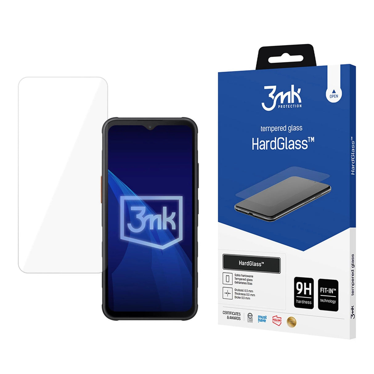 Hærdet glas 3mk HardGlassTM til Samsung Galaxy XCover 7