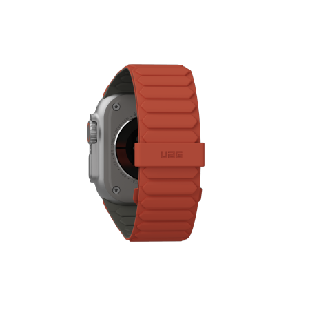 UAG Pathfinder Silicone Double-Sided Magnetic Strap til Apple Watch 42 / 44 / 45 / 46 / 49mm - Grå-Orange
