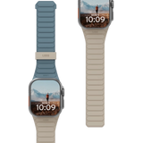 UAG Pathfinder Silicone Double-Sided Magnetic Strap til Apple Watch 42 / 44 / 45 / 46 / 49mm - Gray-Blue