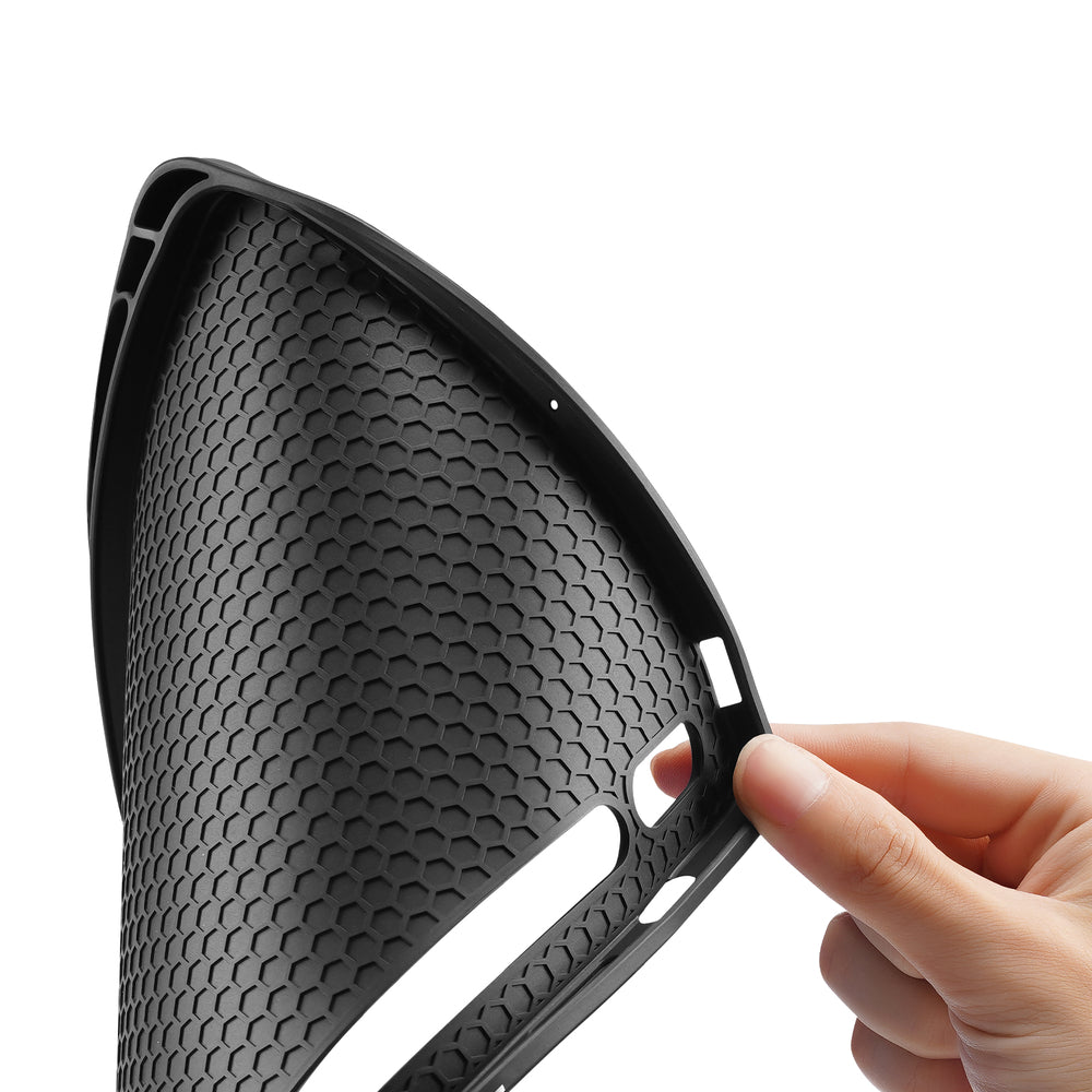 Dux Ducis Domo PU læderfoder med stativ til Samsung Tab S10+ / S9+ / S9 FE+ - sort