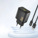 Dudao A27S 25W GaN USB-A oplader - hvid