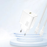Dudao A27 25W GaN USB-C Wall Charger - hvid