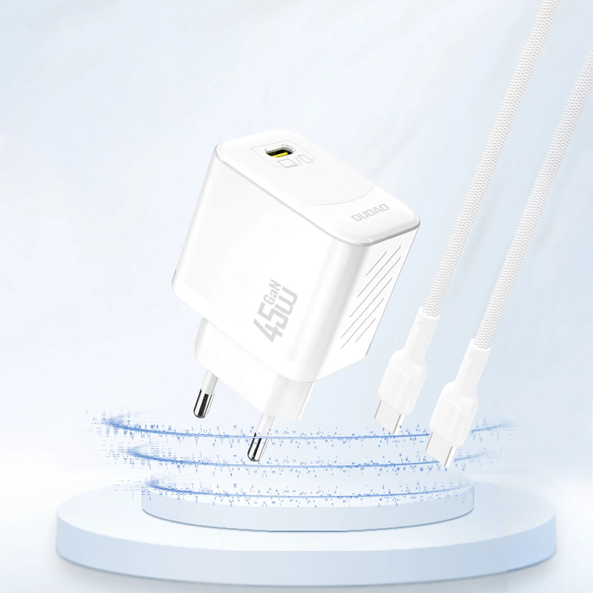 Dudao A28 45W GaN USB-C Wall Charger - White